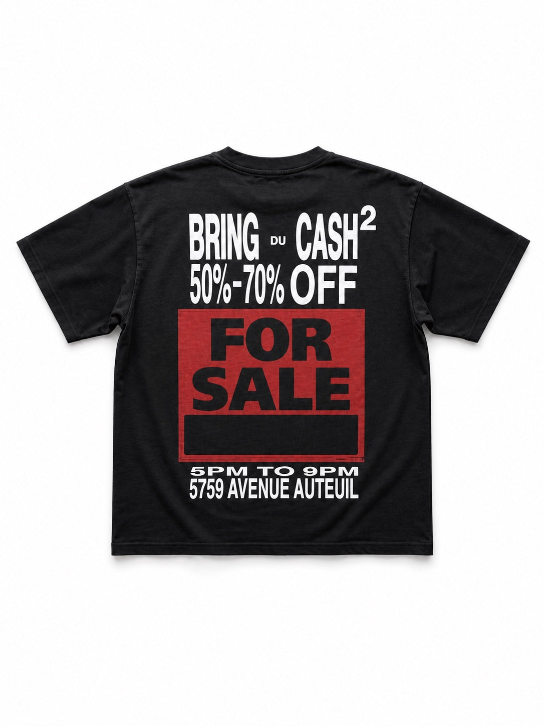 CASH TEE (BLACK)