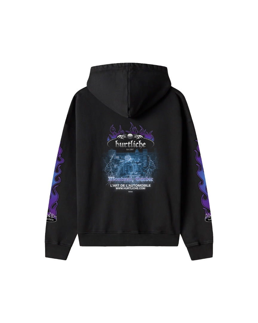 HARLEY FLAMES HOODIE (Black)